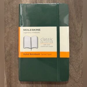 NWT “MOLESKINE” Classic•softcover•Myrtle Green•ruled•Pocket-sized•3.5"x5.5"